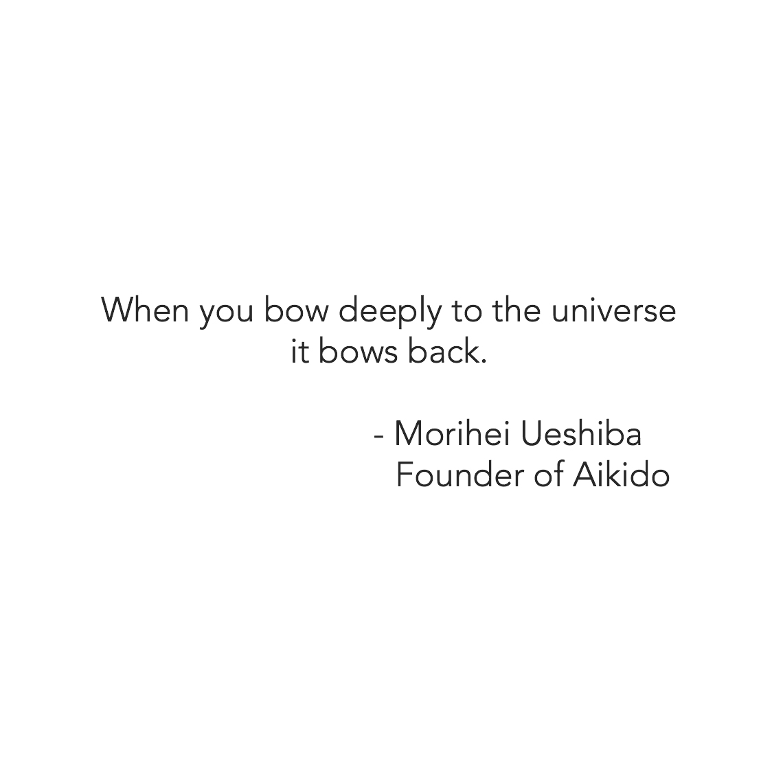 o sensei - when you bow deeply